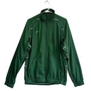Nike Men's Vintage Dark Green Windbreaker Jacket
Size S